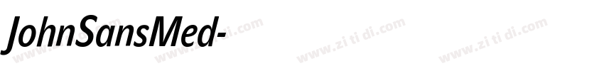 JohnSansMed字体转换