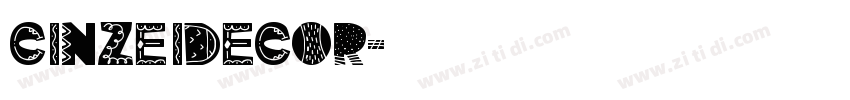 CinzeIDecor字体转换