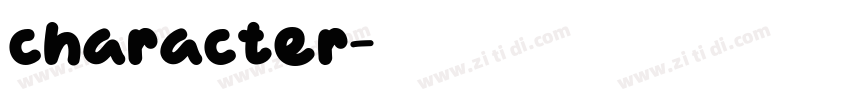 character字体转换