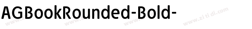 AGBookRounded-Bold字体转换