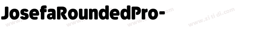 JosefaRoundedPro字体转换