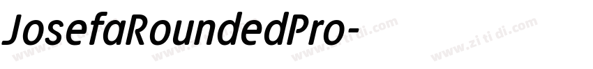 JosefaRoundedPro字体转换
