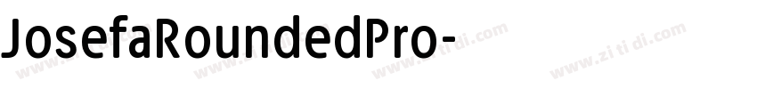 JosefaRoundedPro字体转换