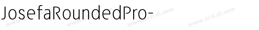 JosefaRoundedPro字体转换