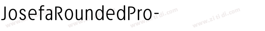 JosefaRoundedPro字体转换