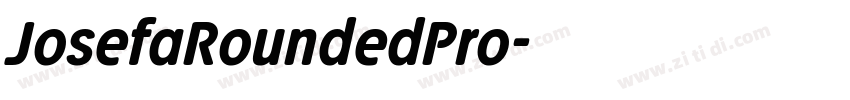 JosefaRoundedPro字体转换