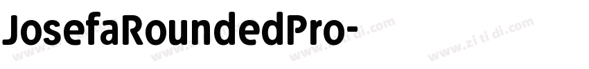JosefaRoundedPro字体转换