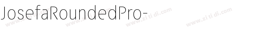JosefaRoundedPro字体转换