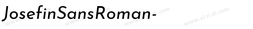 JosefinSansRoman字体转换