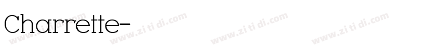 Charrette字体转换