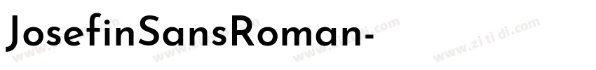 JosefinSansRoman字体转换