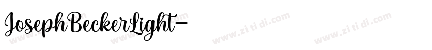 JosephBeckerLight字体转换