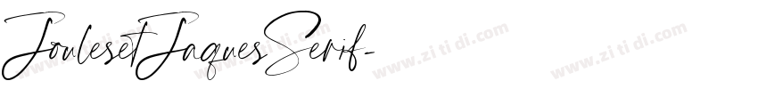 JoulesetJaquesSerif字体转换