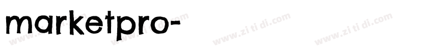 marketpro字体转换