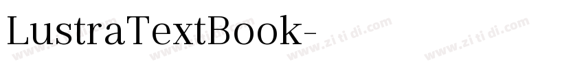 LustraTextBook字体转换