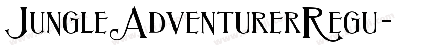 JungleAdventurerRegu字体转换