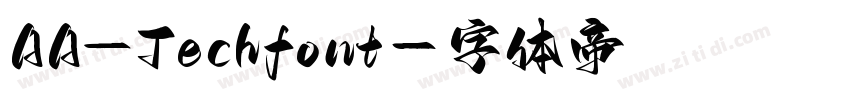 AA_Techfont字体转换