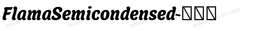 FlamaSemicondensed字体转换