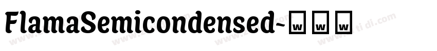 FlamaSemicondensed字体转换