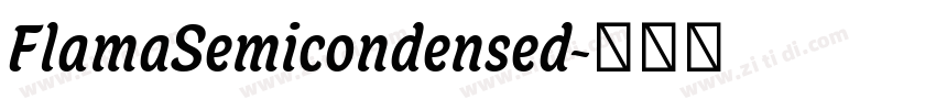 FlamaSemicondensed字体转换