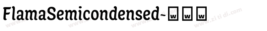 FlamaSemicondensed字体转换