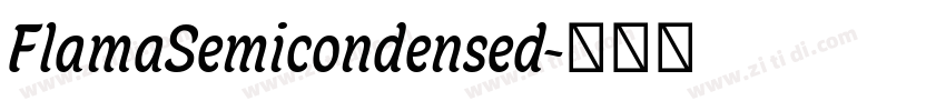 FlamaSemicondensed字体转换
