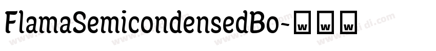 FlamaSemicondensedBo字体转换