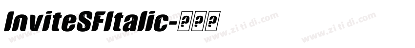 InviteSFItalic字体转换