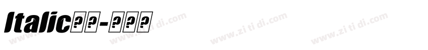 Italic字體字体转换