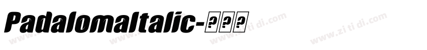 PadalomaItalic字体转换 PadalomaItalic字体转换