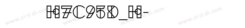 文鼎方新书H7C95D_H字体转换