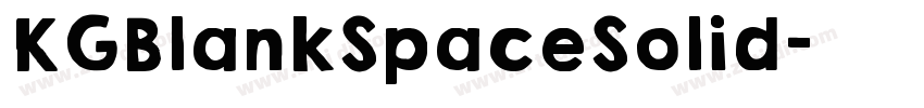 KGBlankSpaceSolid字体转换