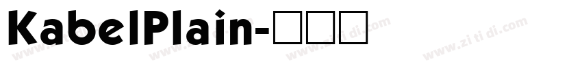 KabelPlain字体转换