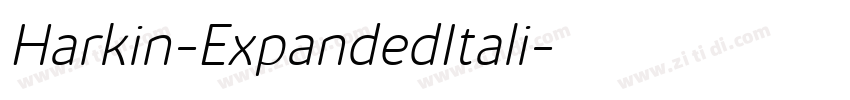 Harkin-ExpandedItali字体转换
