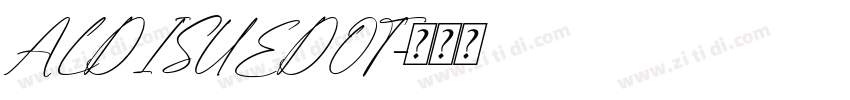 ALDISUEDOT字体转换