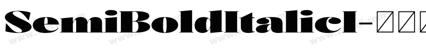 SemiBoldItalicI字体转换 SemiBoldItalicI字体转换