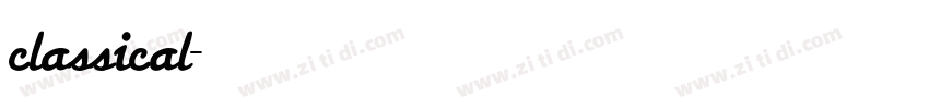 classical字体转换