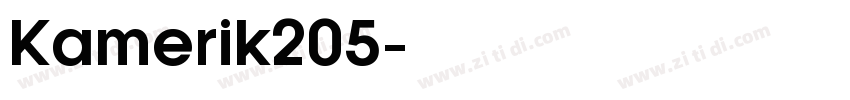Kamerik205字体转换