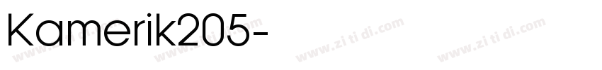 Kamerik205字体转换