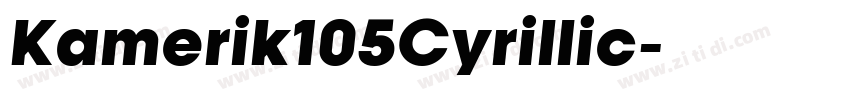 Kamerik105Cyrillic字体转换