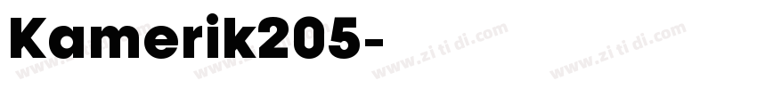 Kamerik205字体转换
