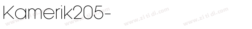 Kamerik205字体转换