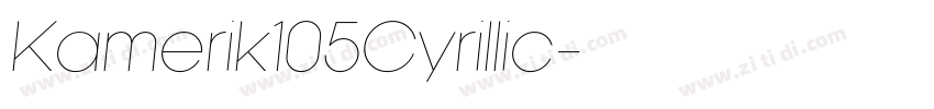 Kamerik105Cyrillic字体转换