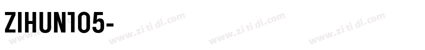 ZIHUN105字体转换