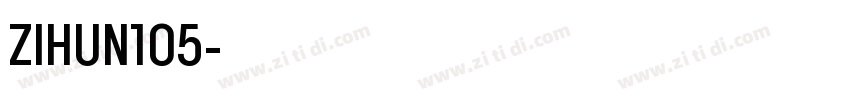 ZIHUN105字体转换
