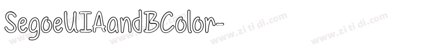 SegoeUIAandBColor字体转换