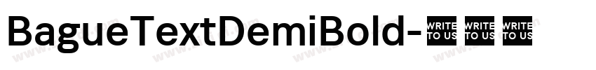 BagueTextDemiBold字体转换