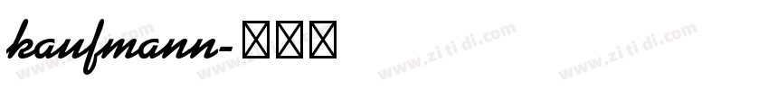 kaufmann字体转换