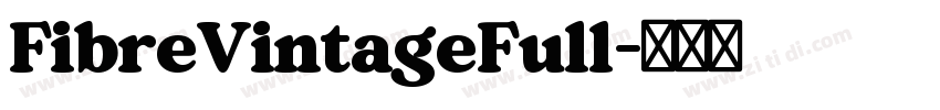 FibreVintageFull字体转换