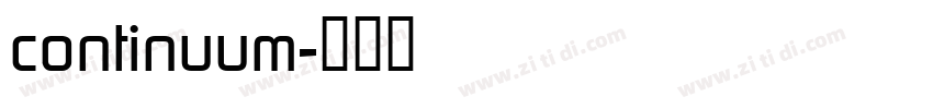 continuum字体转换